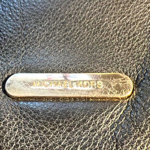 Michael Kors Black Leather Clutch with Removable Strap - Picture 10 of 11